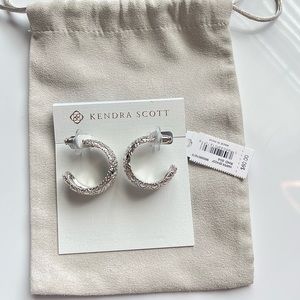 Kendra Scott harper hoops in silver